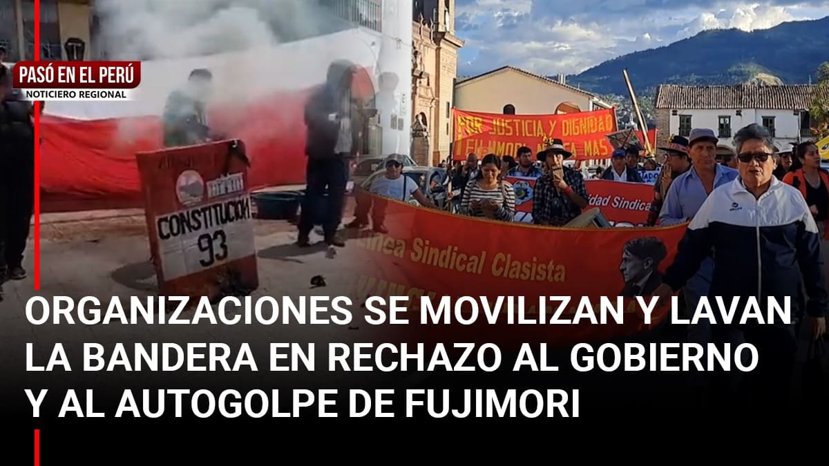 Pas En El Per Organizaciones Se Movilizan En Rechazo Al Gobierno De