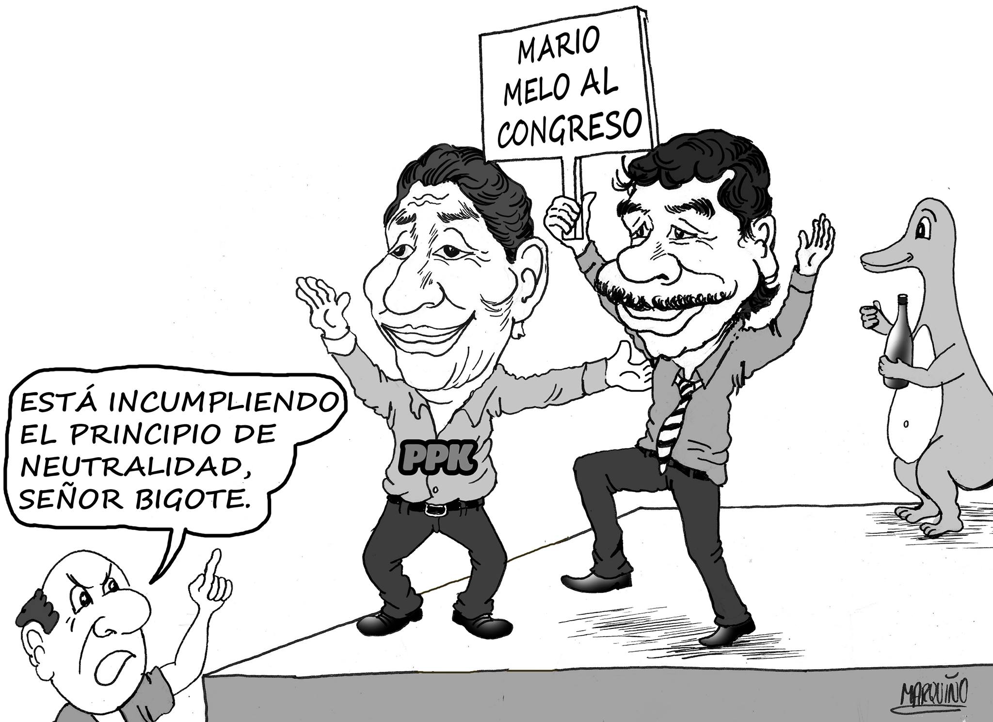 caricatura de Marquiño