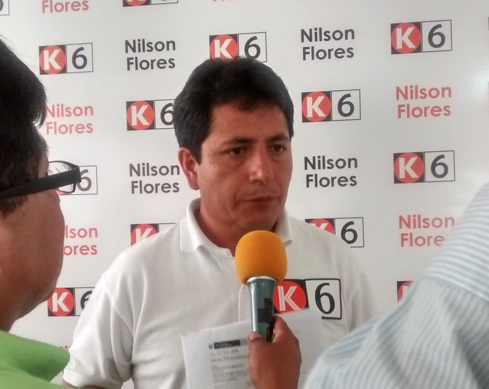 Nison Flores, dirigente nacional de los mineros informales