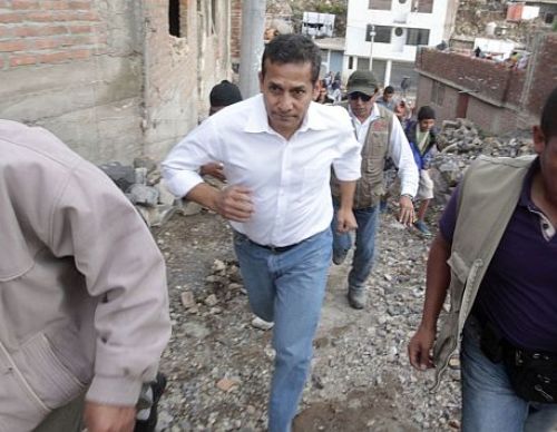 El mandatario Ollanta Humala llegó a Arequipa para supervisar obras de agua potable