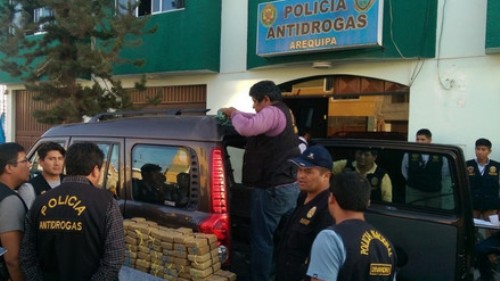 Un millón y medio de dólares en droga fue incautada por PNP en Yura