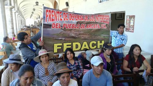 Pobladores de Condesuyos piden a minera proyectos de desarrollo sostenible