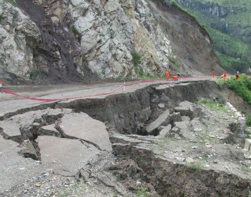 GRA pide al gobierno restablecer carretera de acceso a provincia de La Unión
