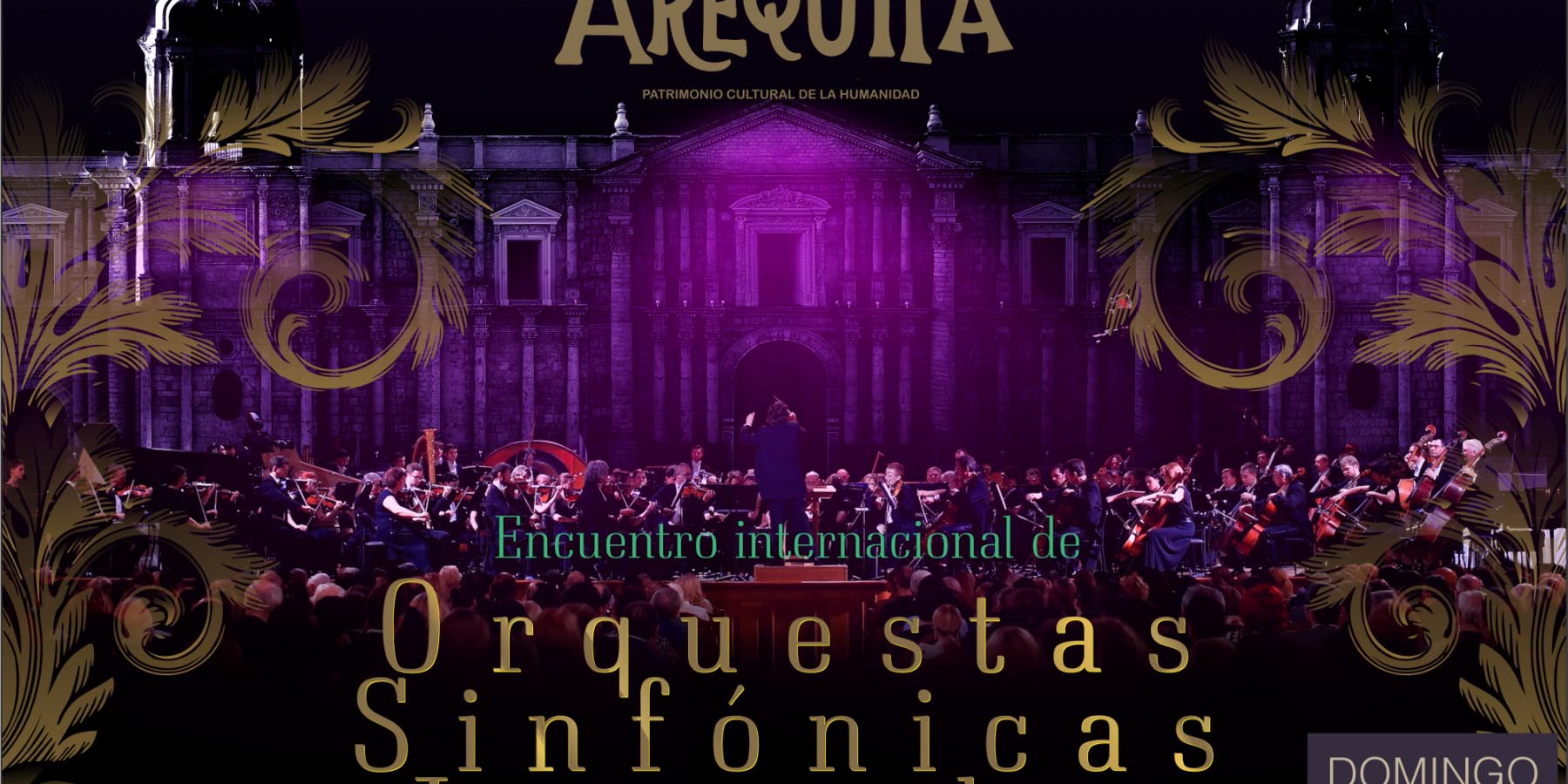 Concierto de orquestas sinfónicas en la Plaza de Armas