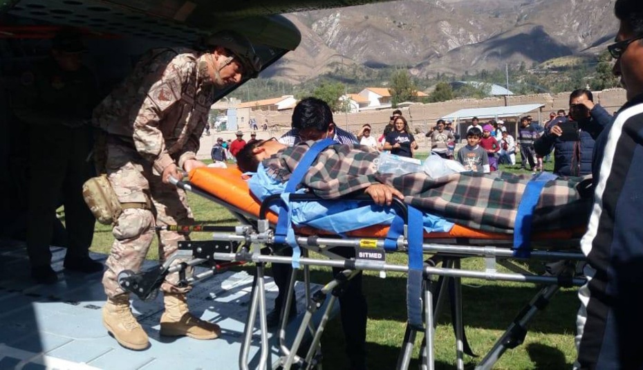 Cinco pacientes intoxicados en Ayacucho fueron trasladados a Arequipa