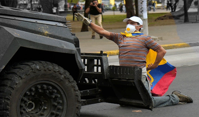 Cinco muertos durante crisis política en Ecuador por eliminación de subsidios