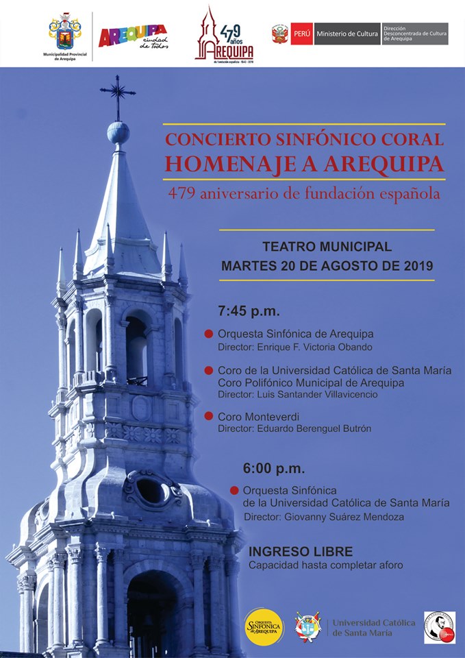Concierto sinfónico coral: Homenaje a Arequipa