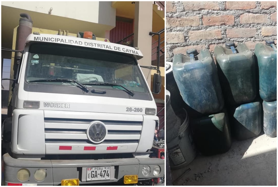 Conductor de la municipalidad de Cayma es detenido cuando robaba combustible