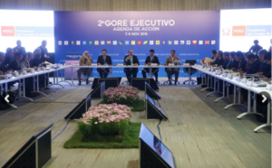 II Gore Ejecutivo reúne a 19 ministros y 25 gobernadores regionales
