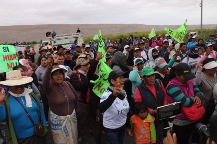 Valle de Tambo ratificó protestas tras el fallo del Consejo Nacional de Minería