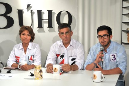 Café Electoral: candidatos de Acción Popular, Vamos Perú y Partido Morado
