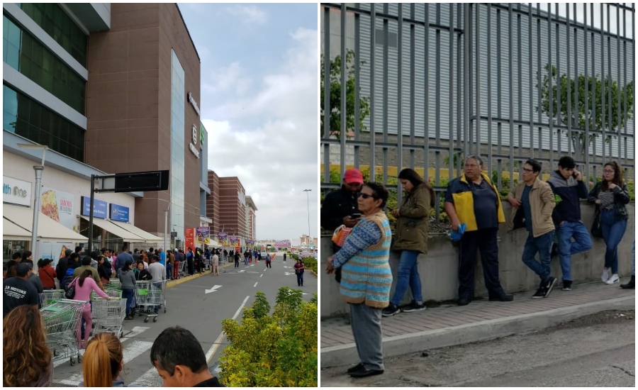 Arequipa: En mercado Río Seco de Cerro Colorado, las familias llegaron temprano para comprar sus productos.