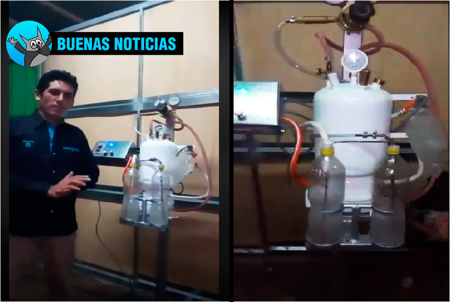 peruano crea ventilador mecánico casero