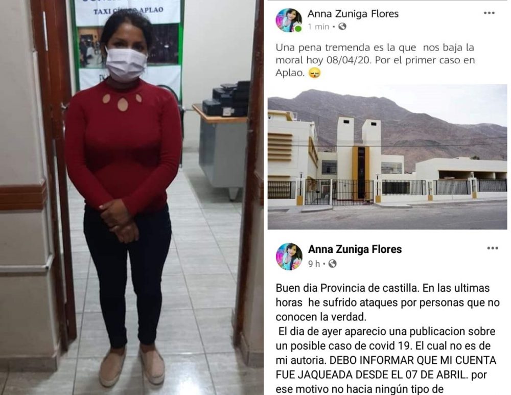 Arequipa: locutora es detenida por difundir información falsa en Facebook