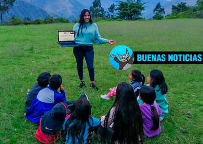 Voluntaria brinda orientación vocacional a jóvenes quechuahablantes