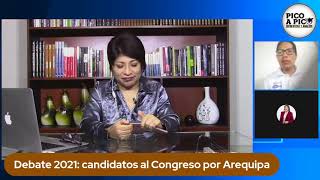 Pico a pico: debate de candidatos al Congreso por Arequipa