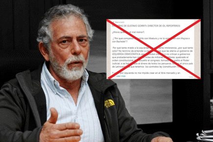 Es falso el presunto artículo de Gustavo Gorriti sobre su voto por Pedro Castillo