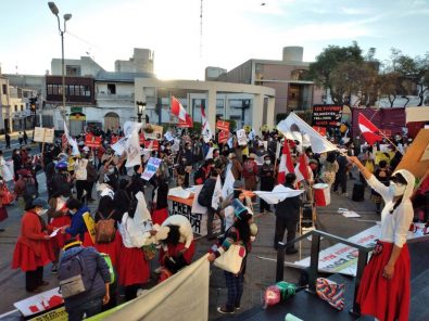Marchas organizadas por  colectivo No a Keiko se desarrollaron en varias regiones del país