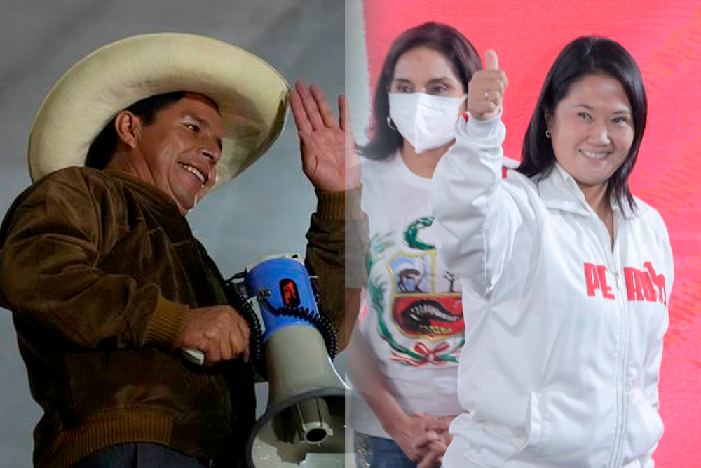 Keiko Fujimori Pedro castillo onpe voto resultados