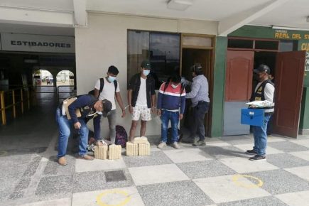Arequipa: incautan 35 kilos de droga del VRAEM en el Terminal Terrestre