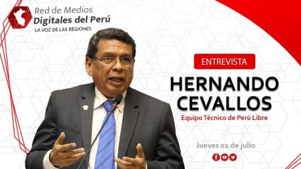 Red de Medios: entrevista a Hernando Cevallos, parte del equipo técnico de Perú Libre