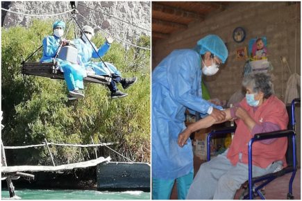 Arequipa: la travesía del personal de salud para vacunar a los más vulnerables