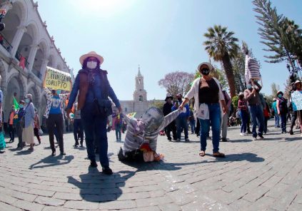 Arequipa: Ciudadanos marcharon en oposición a Jorge Montoya