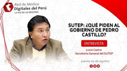 Red de Medios: Entrevista al secretario general del Sutep, Lucio Castro