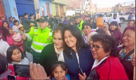 Keiko Fujimori estuvo en Arequipa para apoyar candidatos Fuerza Popular