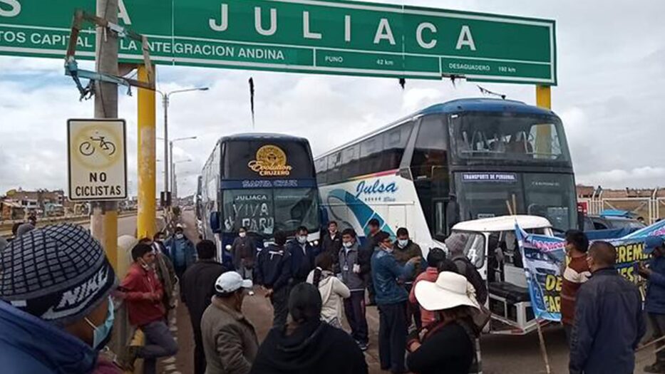 Transportistas de Puno acatan paro y en Lambayeque será el 8 de noviembre