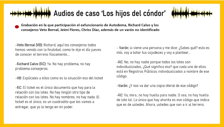 Audio 1 - caso Los hijos del cóndor- Majes Siguas