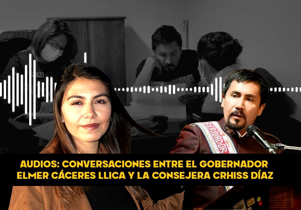 Estos son los audios que comprometen a gobernador Elmer Cáceres Llica