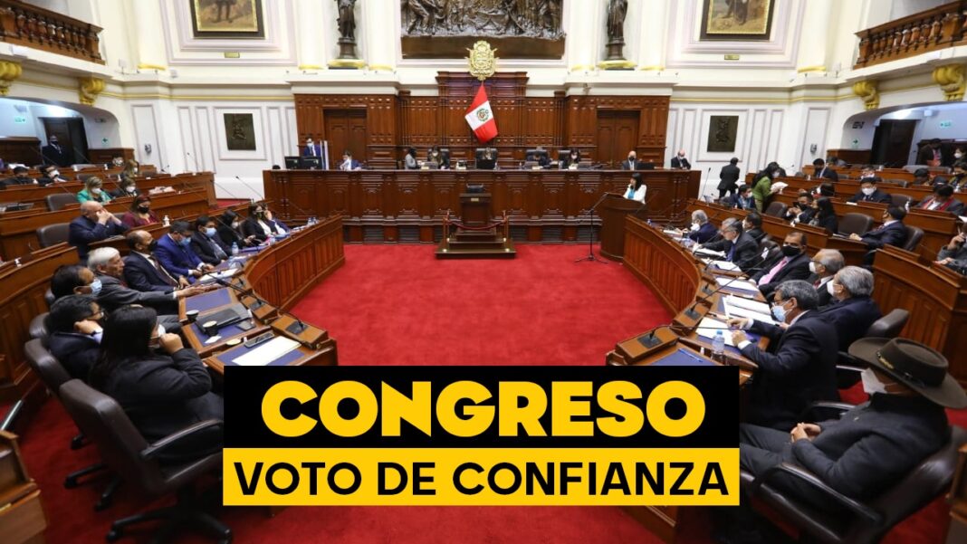 voto de confianza consejo de ministros congreso de la república
