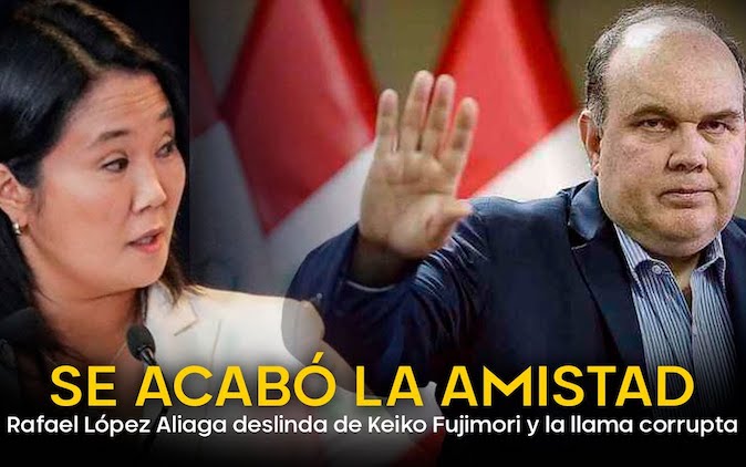 Se acabó la amistad: Rafael López Aliaga deslinda de Keiko Fujimori y la llama corrupta