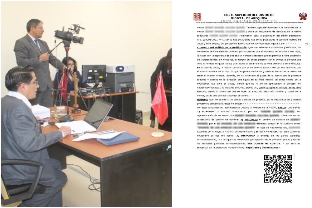 Corte de Justicia de Arequipa es la primera en incluir el código QR en una sentencia