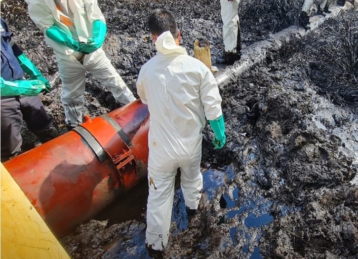 Fiscalía investiga nuevo derrame petróleo por atentado en Oleoducto Norperuano