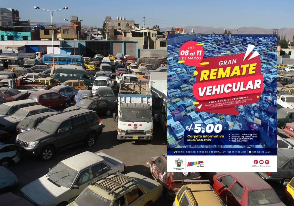Municipalidad de Arequipa rematará 457 vehículos: conoce aquí los detalles