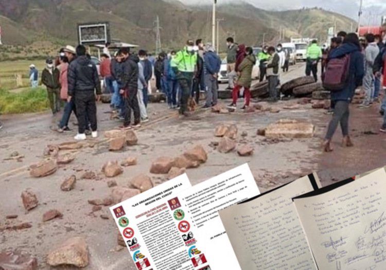 Cusco: Gremios inician paro preventivo de 48 horas con bloqueo de vías de acceso