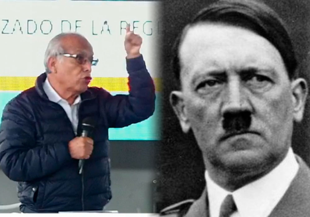 Aníbal Torres usa a Hitler como ejemplo y las críticas le llueven desde todos lados