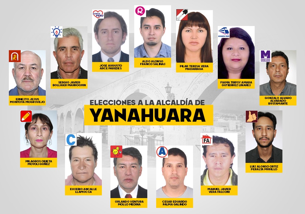 Elecciones 2022 Arequipa: 14 candidatos se lanzan a alcaldía de Yanahuara, conócelos aquí