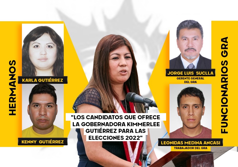 Elecciones 2022: gobernadora de Arequipa lleva a hermanos y trabajadores en lista de candidatos de su movimiento
