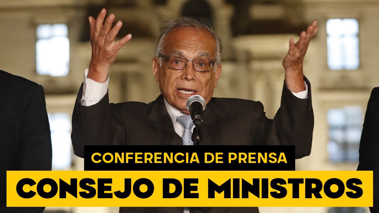 Aníbal Torres ofrece conferencia de prensa tras sesión del Consejo de Ministros (VIDEO)