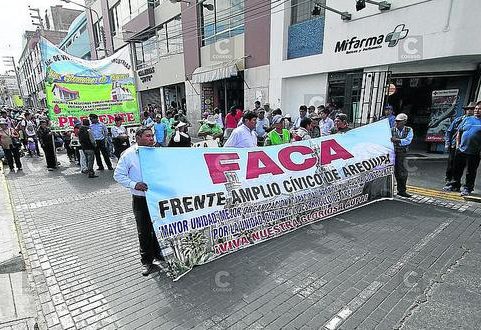 FACA anuncia marcha y reanuda actividades sindicales en Arequipa