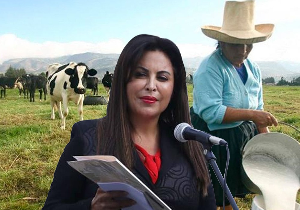 Patricia Chirinos retira proyecto que afectaría productores lecheros de Arequipa