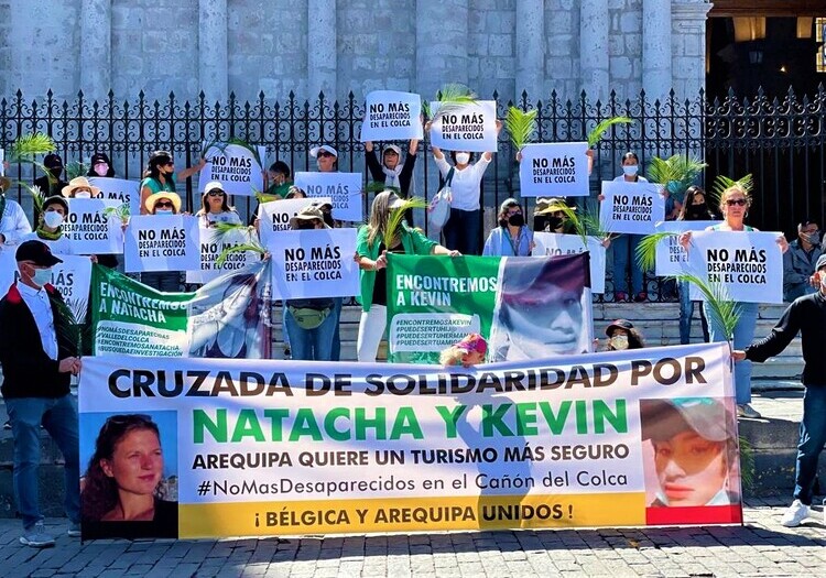 Arequipa, Bruselas y Cabanaconde se unieron para marcha por Natacha De Crombrugghe (FOTOS Y VIDEO)