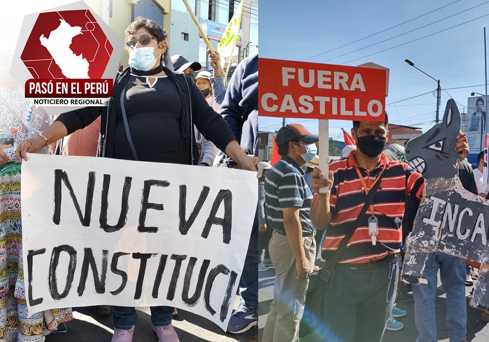 Protestas y enfrentamientos por llegada de Castillo a Arequipa | Pasó en el Perú