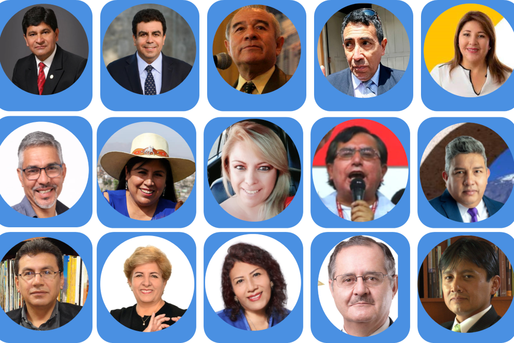 Elecciones 2022: candidatos al Gobierno Regional de Arequipa se reduce a 15