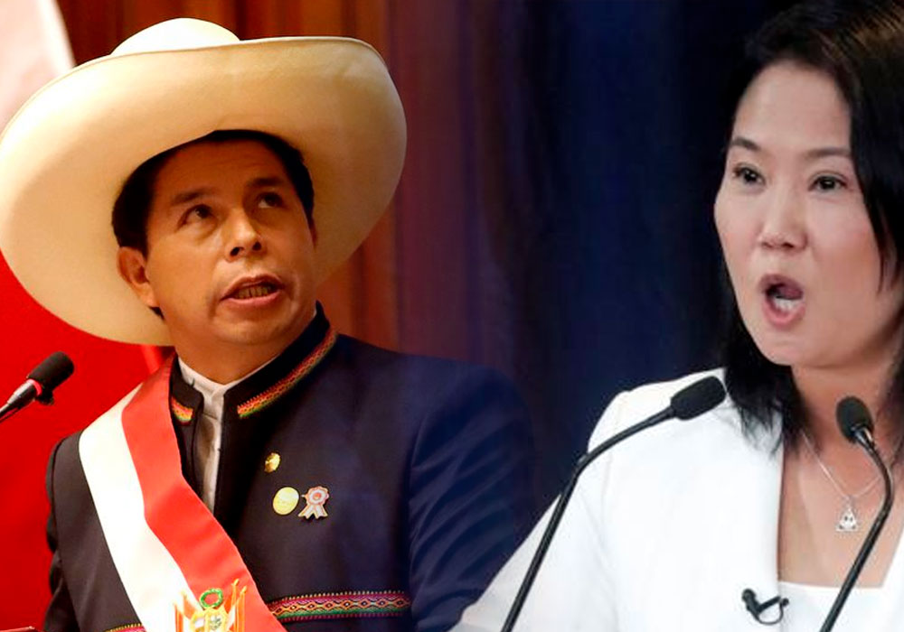 Keiko Fujimori llama cobarde a Pedro Castillo y se defiende de acusaciones: "No he sido presidenta (todavía)"