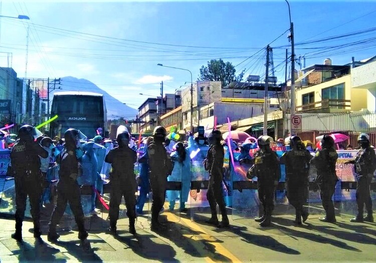 Consejo de Ministros en Arequipa: protestas de sector Salud ante llegada de Pedro Castillo
