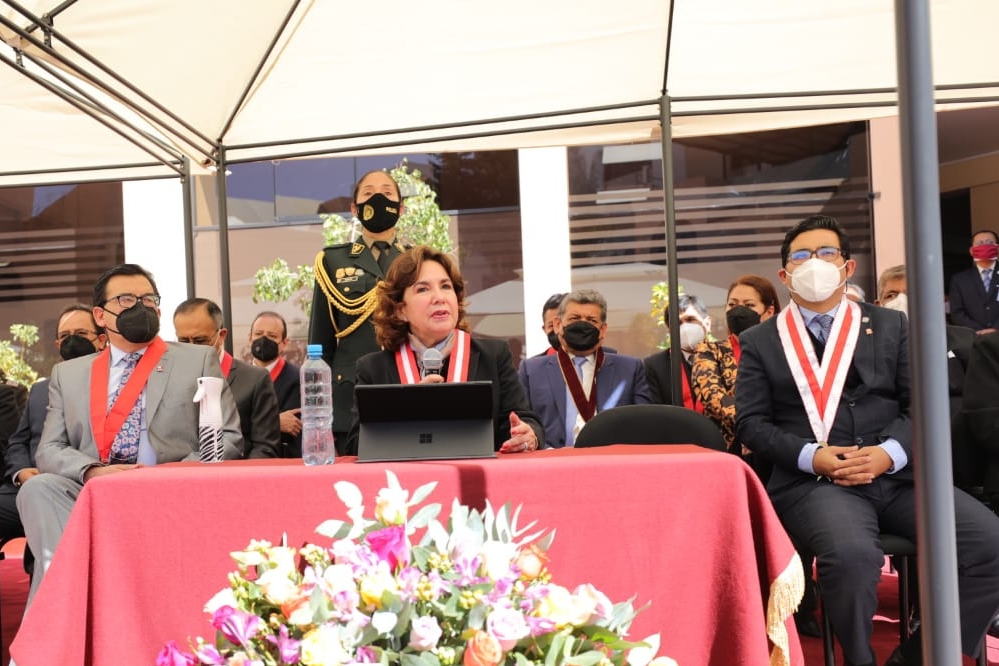 Presidenta del Poder Judicial, Elvia Barrios, a favor de mantener equipo especial de la lucha contra corrupción